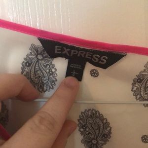 Express Tops - B&W Blouse Express Tops - B&W Blouse